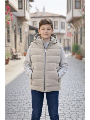 Pina Kids Erkek Çocuk Kapüşonlu Şişme Yelek