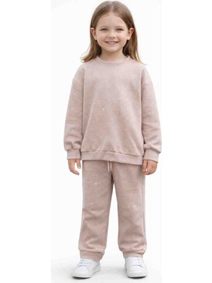 Taş Detaylı Çocuk Eşofman Takımı