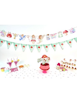 Fluparty Magic Forest - Büyülü Orman / Peri Temalı Figürlü Banner