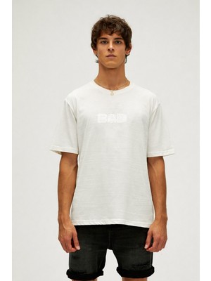 Bad Bear Maze Erkek Beyaz Tshirt Off-White