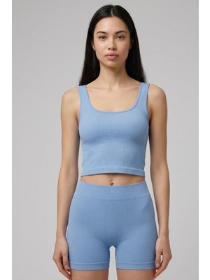 Yüksek Bel Dikişsiz Seamles (Biker) Şort