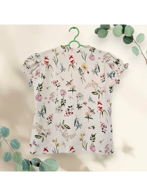 Feviola Penye Çiçekli Bluz