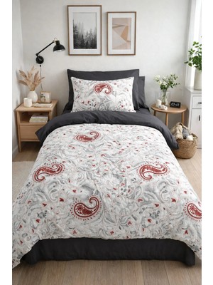 Tek Kişilik Lastikli Çarşaflı Nevresim Takımı Etnica