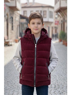 Pina Kids Erkek Çocuk Kapüşonlu Şişme Yelek