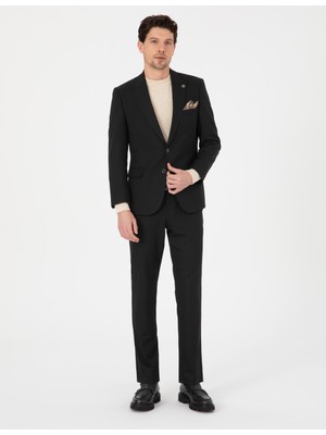 Pierre Cardin Erkek Siyah Slim Fit Takım Elbise 50324264-VR046