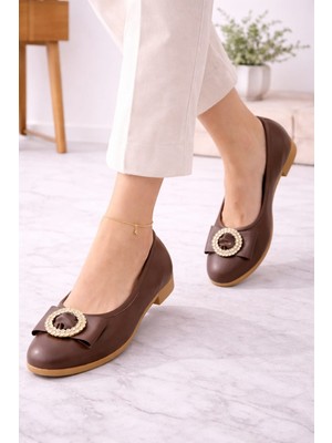 Slipcat Kadın Günlük Rahat Güneş Aksesuarlı Kadın Babet