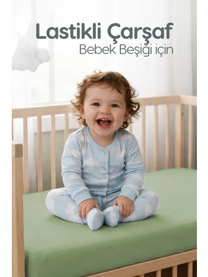 %100 Pamuk Penye Lastikli Bebek Çarşafı | Nefes Alan Yapı, Park Yatak ve Beşik Tüm Ebatlarla Uyumlu