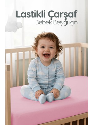 %100 Pamuk Penye Lastikli Bebek Çarşafı | Nefes Alan Yapı, Park Yatak ve Beşik Tüm Ebatlarla Uyumlu
