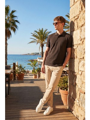 Buratti Pamuklu Regular Fit Düğmeli Polo Yaka T Shirt Erkek Polo Yaka T Shirt 5902127