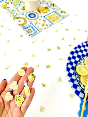 Fluparty La Dolce Vita - Limon / Akdeniz Temalı Mini Masa Konfetisi