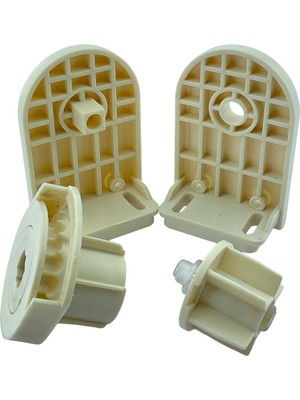 MorPerde 32'lik Krem Zincir Mekanizma ve Geniş Kasa Plastik Ayaklı Takım