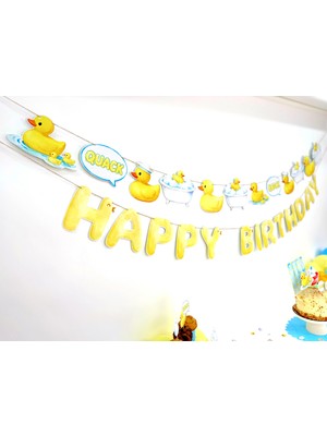 Fluparty Rubber Ducky - Sevimli Ördek Temalı Figürlü Banner