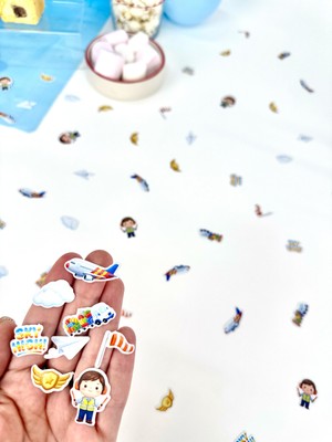 Fluparty Airplane - Uçak Temalı Mini Masa Konfetisi
