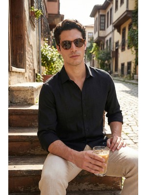 Buratti Pamuklu Regular Fit Klasik Yaka Uzun Kollu Gömlek Erkek Gömlek CF26S1210000