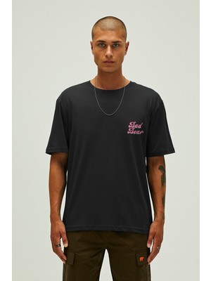 Bad Bear Bad Pınk Erkek Siyah Tshirt