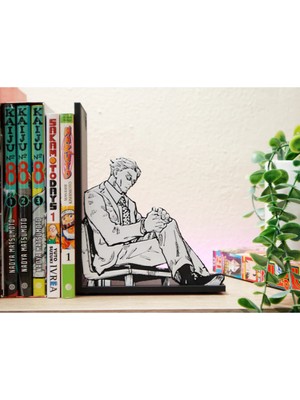 Anka Atölye Jujutsu Kaisen Nanami Kento Kitap Tutucu - Anime Temalı Kitaplık / Raf Dekoru (18 x 14 x 8cm)