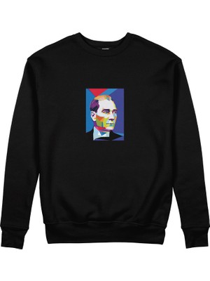 The Lucid Lab Atatürk Pop Art Sweatshirt - Siyah