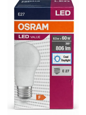 Ledvance Osram 8,5W LED Ampül Beyaz Işık 5 Adet