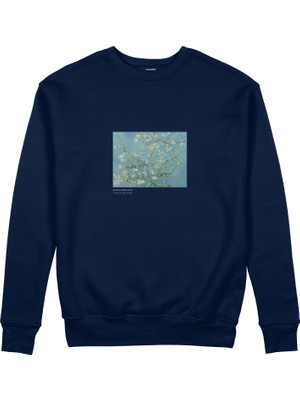 The Lucid Lab Almond Blossoms Sweatshirt - Lacivert