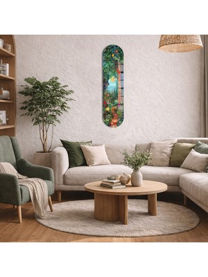 Decorita Cam Kaykay Tablo | Kır Çiçekleri Fısıltısı | 20CM x 80CM