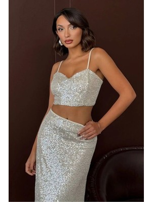 Caddebostan Moda Taş Payetli Büstiyer Modern Premium Modern Luxury Trend Tasarım Büstiyer