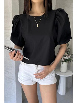 Caddebostan Moda Karpuz Kol Sırtı Fiyonk Detaylı Poplin Bluz