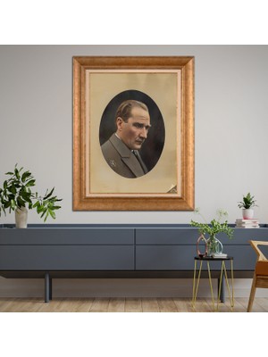 Giyense Altın Varaklı Çerçeveli Paspartulu Tablo ZS937