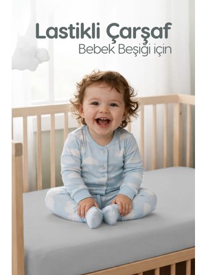 %100 Pamuk Penye Lastikli Bebek Çarşafı | Nefes Alan Yapı, Park Yatak ve Beşik Tüm Ebatlarla Uyumlu