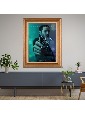 Giyense Altın Varaklı Çerçeveli Paspartulu Tablo ZS569