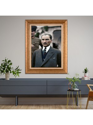 Giyense Altın Varaklı Çerçeveli Paspartulu Tablo ZS1538