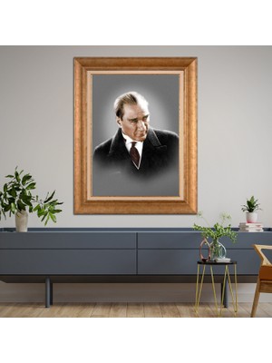 Giyense Altın Varaklı Çerçeveli Paspartulu Tablo ZS1481