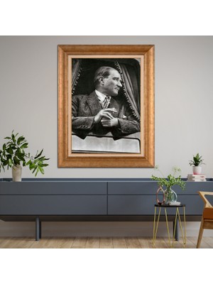Giyense Altın Varaklı Çerçeveli Paspartulu Tablo ZS1500