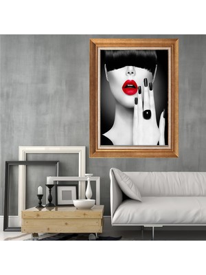 Giyense Altın Varaklı Çerçeveli Paspartulu Tablo ZS1708