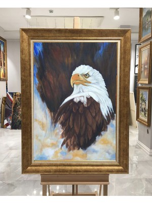 Giyense Altın Varaklı Çerçeveli Paspartulu Tablo ZS1277