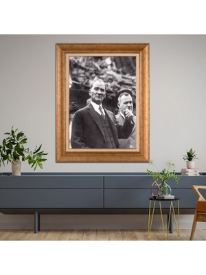 Giyense Altın Varaklı Çerçeveli Paspartulu Tablo ZS1522