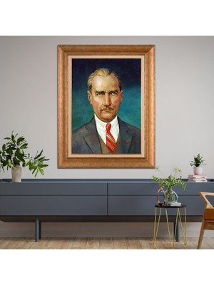 Giyense Altın Varaklı Çerçeveli Paspartulu Tablo ZS1912