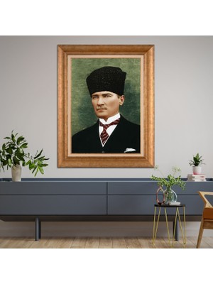 Giyense Altın Varaklı Çerçeveli Paspartulu Tablo ZS2052