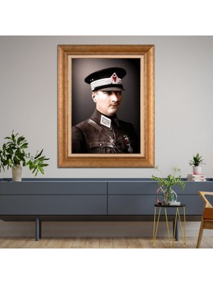 Giyense Altın Varaklı Çerçeveli Paspartulu Tablo ZS2054