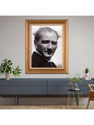 Giyense Altın Varaklı Çerçeveli Paspartulu Tablo ZS1782
