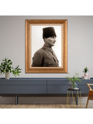 Giyense Altın Varaklı Çerçeveli Paspartulu Tablo ZS1995