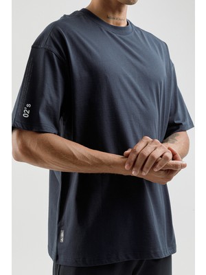 Airlife Better Self 02's I Geniş Kesim Erkek Tişörtü Lacivert