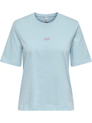 Only Onlmoody Pamuklu Regular Fit Bisiklet Yaka T Shirt Bayan T Shirt 15343277