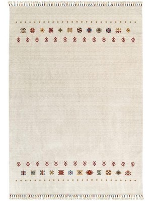 Çam Halı Funky 804 Stone Yün ve Bambu ile Özel Tezgahlarda Üretilen Otantik Desenli El Emeği Modern Uşak Halısı