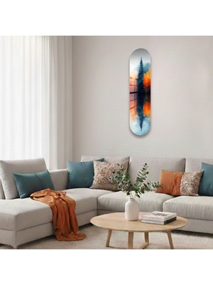 Decorita Cam Kaykay Tablo | Sessiz Yansıma | 20CM x 80CM