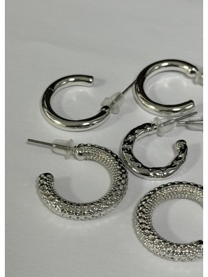 KİLİGİSTANBUL 6'lı Örme Küpe Seti