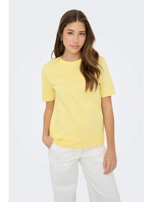 Only Onlfreja Pamuklu Regular Fit Yuvarlak Yaka T Shirt Bayan T Shirt 15367970
