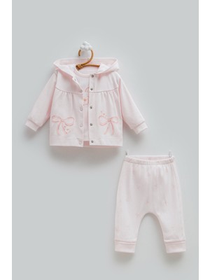 Caramell 3-18 Ay Arası Love Time Üçlü Takım - Pembe