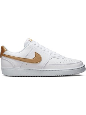 Nike Court Vision Lo Nn White Sneaker Günlük Spor Ayakkabı Beyaz-Sarı