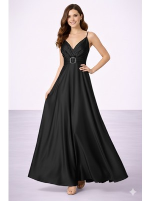 Centilmen Doridorca Aksesuarlı Uzun Abiye 5059