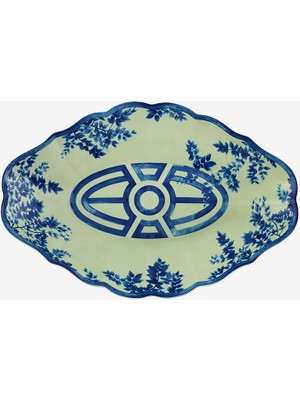 Vista Alegre Meaning Mavi Porselen Servis Tabağı 34 cm